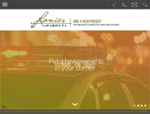 Tablet Screenshot of lanierlawgroup.com